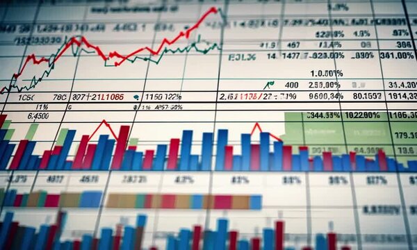 Stock market or forex trading graph and candlestick chart suitable, 4k Animation Video