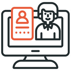 Fototapeta premium Identity Management Icon