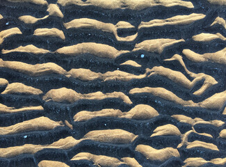 wave pattern in sand