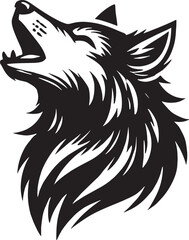 wolf head silhouette