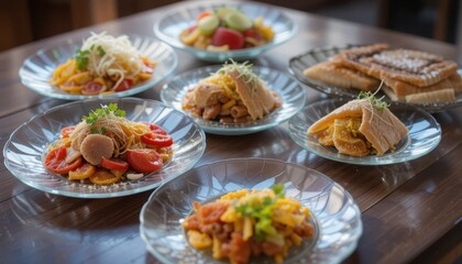 Hand-thrown pottery plates with organic imperfections