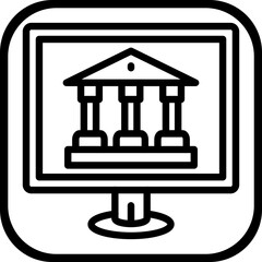 Online banking Icon style