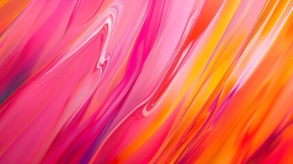 Abstract background with pink, orange, and yellow colors, swirling lines of paint creating an elegant pattern.