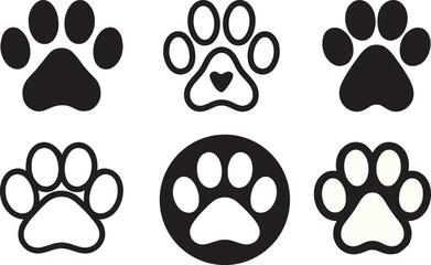 Pet paw icon vector illustration © Tasnovaa