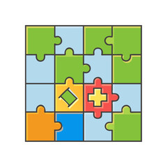 tile based game e g carcassonne icon