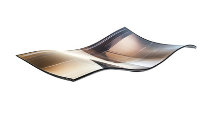 A modern, wavy architectural structure combines fluid design with contemporary materials, showcasing innovation and creativity in urban architecture.