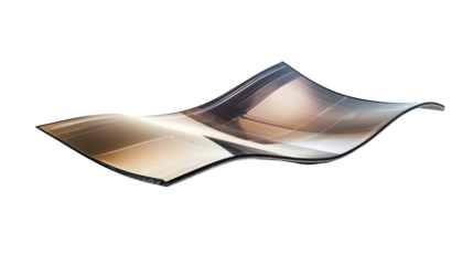 A modern, wavy architectural structure combines fluid design with contemporary materials, showcasing innovation and creativity in urban architecture.