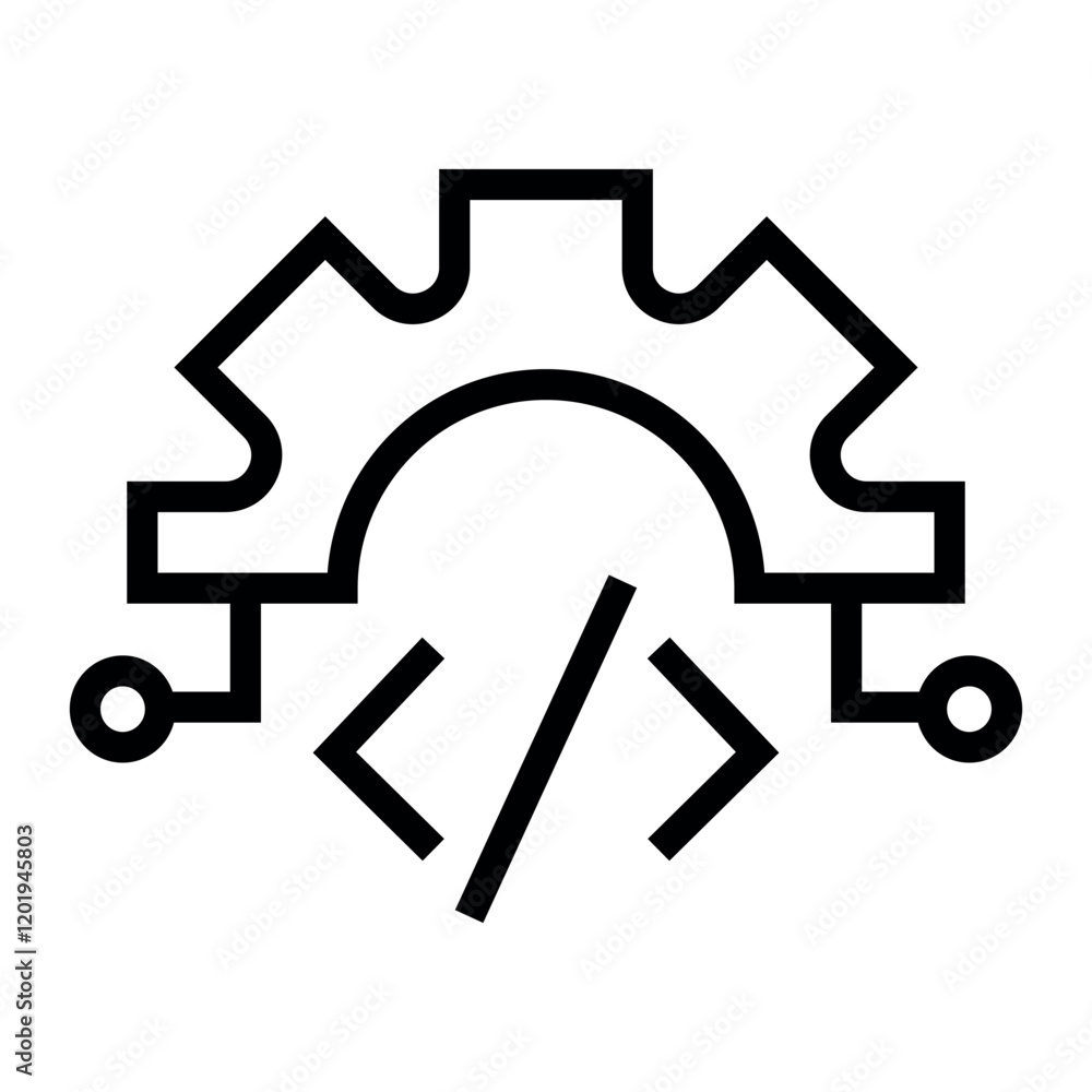 Aufkleber code vector icon