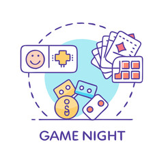 game night invitation icon, game night invitation vector illustration-simple illustration of game night invitation, perfect for game night invitation logos and icons