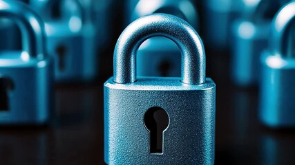 Silver padlock symbolizing security and privacy, ideal for cybersecurity and Data Privacy Day concepts