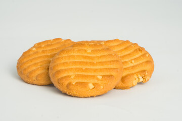 Delicious vegetarian snack food- cashew nut cookies.