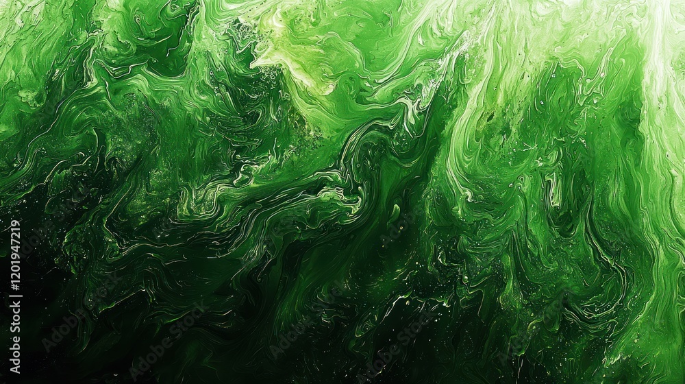Poster abstract green texture with dynamic energy and subtle sparkle