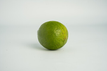 Fresh lemon on white background isolated