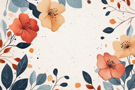 Elegant floral branding elements for modern invitations, stylish botanical line art featuring leaves and blooms perfect for unique wedding announcements and event stationery designs