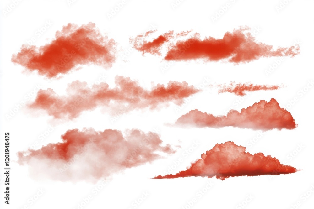 Poster captivating red cloud formations creating a stunning backdrop for nature photography enthusiasts see