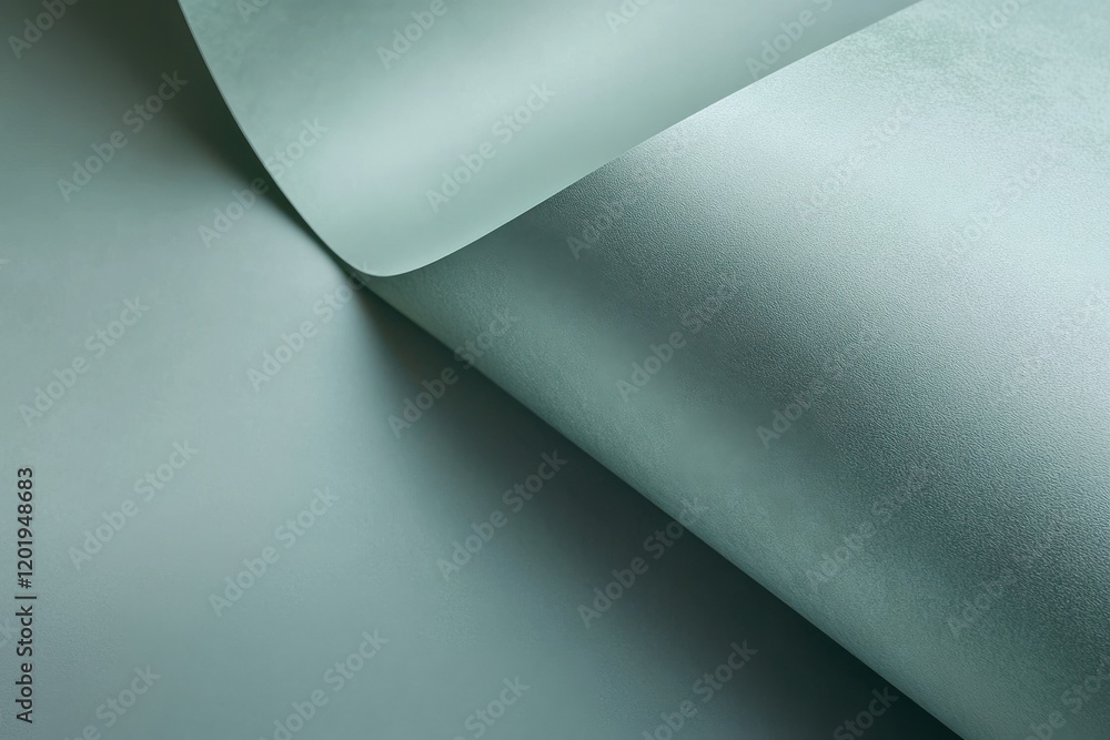 Poster elegant gray-green textured paper with satin sheen and subtle gradient for sophisticated branding an
