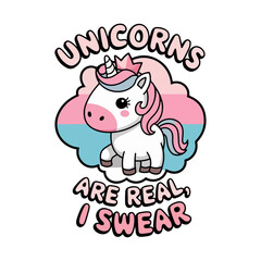 cute unicorn t-shirt design