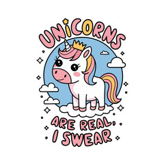 unicorn colourful t-shirt design
