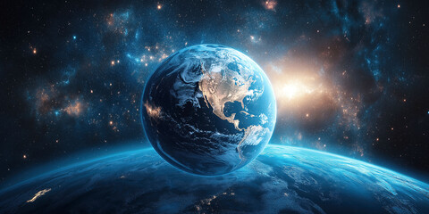Obraz premium Artificial intelligence revolutionizes global industries and connects cultures across the planet