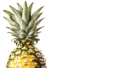 Fototapeta premium Pineapple transparent on white background 