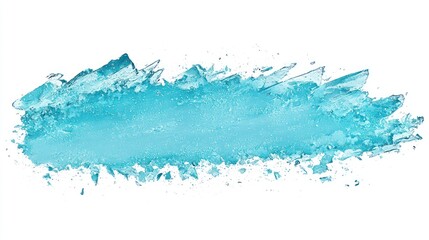 Abstract Teal and Turquoise Watercolor Wash Texture for Artistic Designs