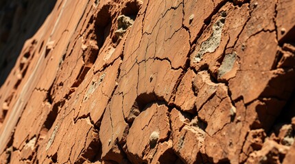 Fototapeta premium High-resolution stock photo Modern rustic interior wall, layered stone textures, smooth and rough surfaces...y lighting, vibrant complimentary colors, contrasting colors, balanced tones, deep shadows,