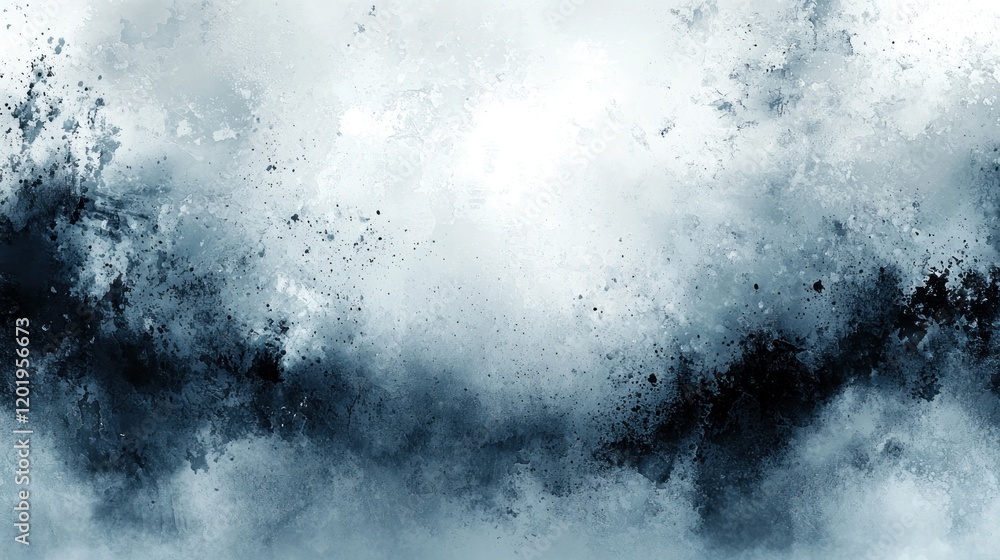 Poster abstract blue energy: dynamic interplay of dark and light hues creating a sense of depth and cosmic 