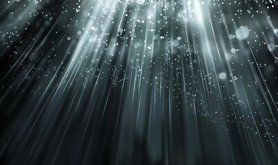 Abstract background with flowing white light beams against a deep, dark canvas
