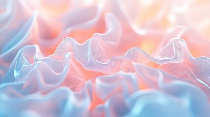 Fototapeta premium Abstract Pastel Waves: A Soft and Dreamy Texture Perfect for Backgrounds and Designs in Creative Projects.