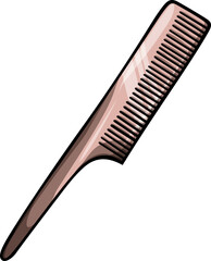 Doodle cartoon funny hair comb