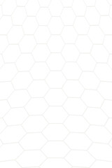 縦に伸びた白い六角形のハニカム模様