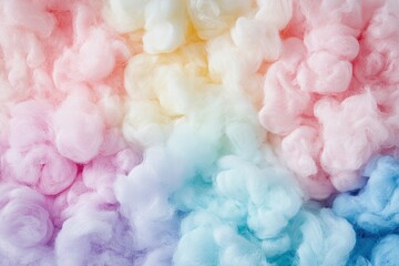 Fototapeta premium Colorful Soft Pastel Cotton Candy Texture Background