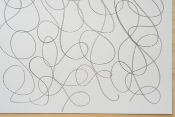 flowing curvy lines on paper