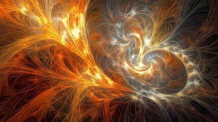 Dynamic movement in abstract whirlwind digital art vivid colors creative environment artistic viewpoint