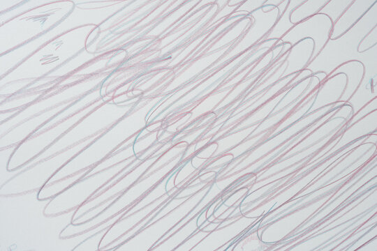 many long looping lines on paper