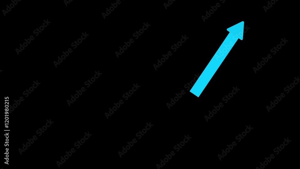 Poster animated hand drawn doodle arrows.abstract beautiful directional arrow icon animation. animated arro