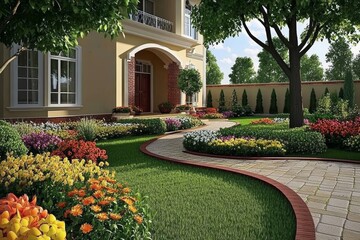 SUBURBAN ELEGANCE: A LANDSCAPED MASTERPIECE AND CHARMING RESIDENCE