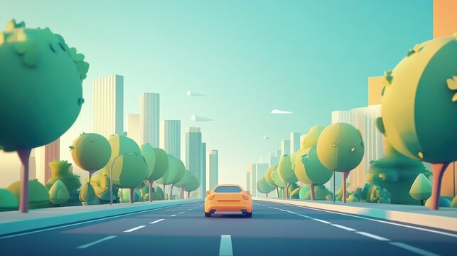Interactive tutorial showcasing animated techniques of acceleration and anticipation to teach viewers about eco-friendly driving tips and improve vehicle fuel efficiency for green transportation.