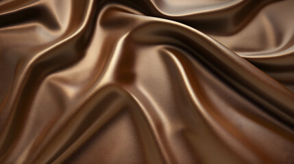 Fototapeta premium Smooth Leather Surface in Elegant Brown with Highlights