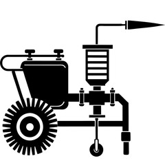 vector illustration of a car engine