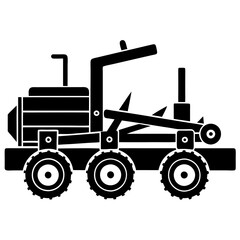 tractor isolated on white background