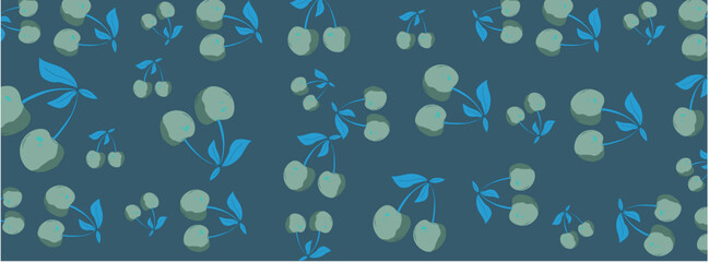 Juicy Cherries Seamless Pattern for Summer-Themed Designs
