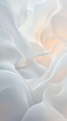 Obraz premium Abstract misty background with white and orange hues, fog, tranquil, gentle, dreamy