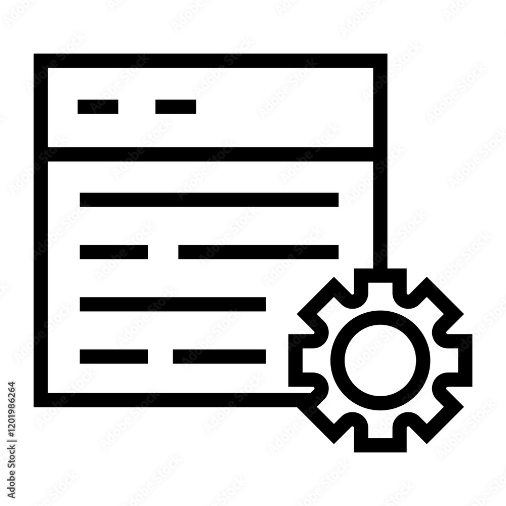 Poster program vector icon