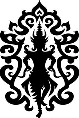 vector illustration design image icon logo symbol silhouette creature god goddess sacred ethnic traditional.eps