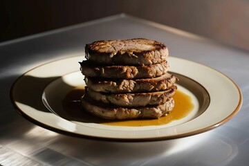 **Tags:**  
#MeatCutlets #FoodPlate #DeliciousFood #CrispyCutlets #IsolatedPlate #TransparentBackground #ComfortFood #GourmetDish #FoodPhotography #JuicyCutlets #HomeCooking #FoodDesign #FoodStyling #