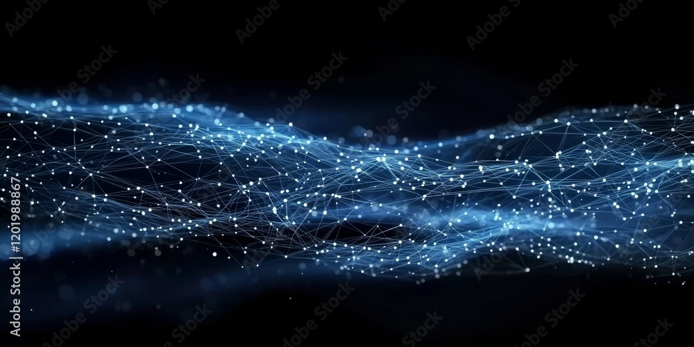 Poster polygonal space illustrates the complexity of modern data networks.