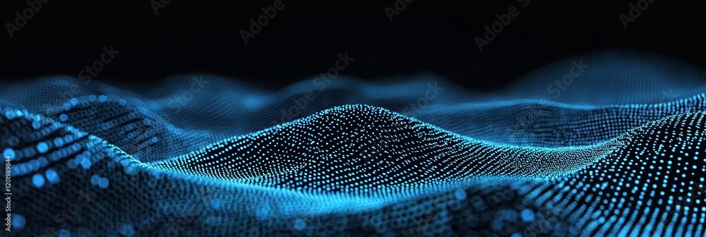 Poster conceptual visualization of big data and machine learning