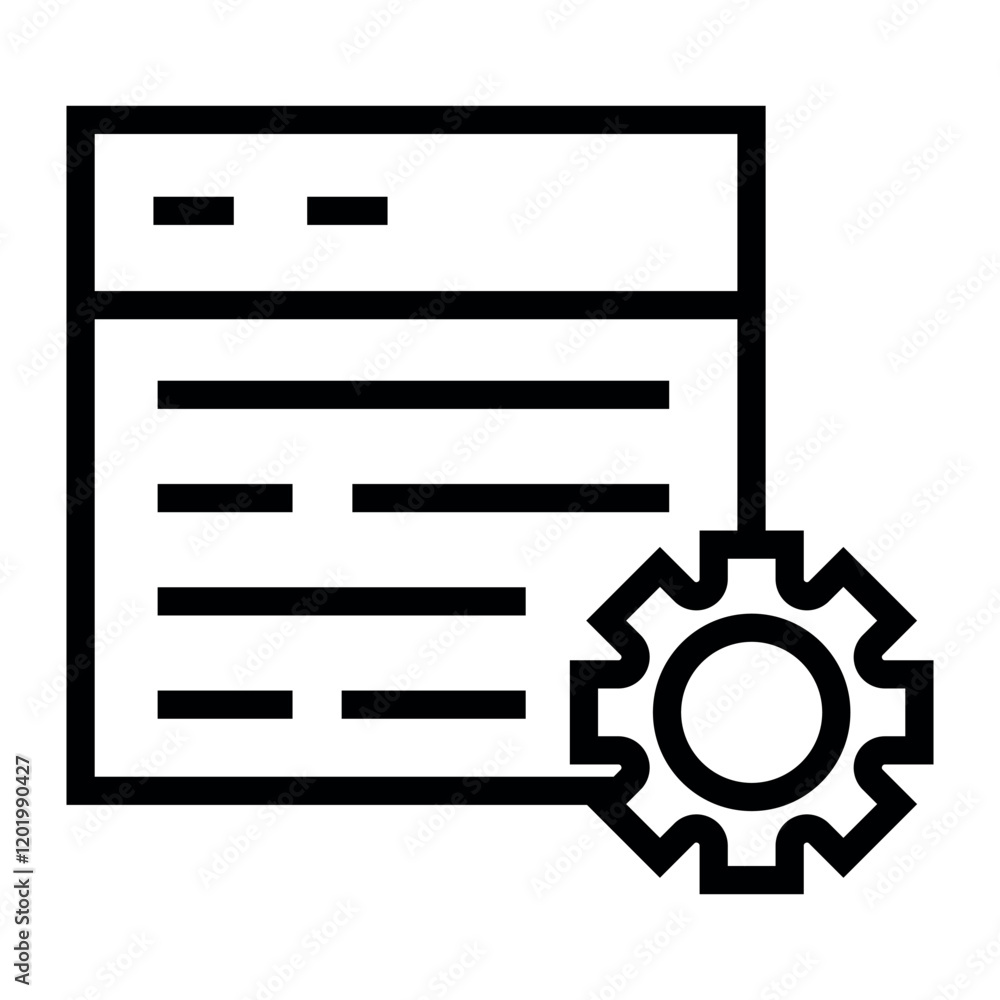 Poster program vector icon