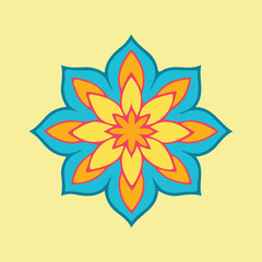 Colorful Mandala Design with Flowers: a Symbolic and Artistic Creation Stock Illustration - Illustration of style, mandalas.